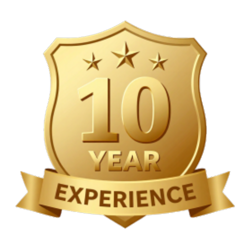 10-years-experience-badge